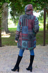 224557 Rustic Wanderer Patchwork Hooded Jacket