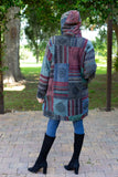 224557 Rustic Wanderer Patchwork Hooded Jacket