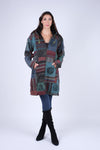 224557 Rustic Wanderer Patchwork Hooded Jacket