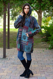 224557 Rustic Wanderer Patchwork Hooded Jacket